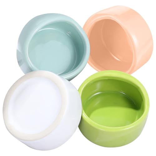 TOYZFRIENDY 4 Stück Teiliges Keramik Hamster Futterschalen mit Design Stabiles Material rutschfeste Kleine Napf Schüssel für Hamster Meerschweinchen und Kleintiere Leicht zu Reinigen Farbig TOYZFRIENDY 4 Stück Teiliges Keramik Hamster Futterschalen mit Design Stabiles Material rutschfeste Kleine Napf Schüssel für Hamster Meerschweinchen und Kleintiere Leicht zu Reinigen Farbig von TOYZFRIENDY