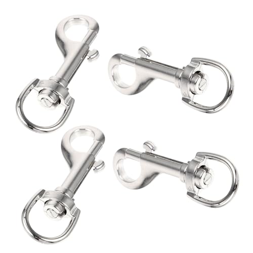 TOYZFRIENDY 4 Stück Teiliges Langlebige Drehkarabiner Haken für Hundeleinen und Haustierbedarf Rostfrei Strapazierfähig Vielseitig für Outdoor und Innengebrauch Geeignet von TOYZFRIENDY