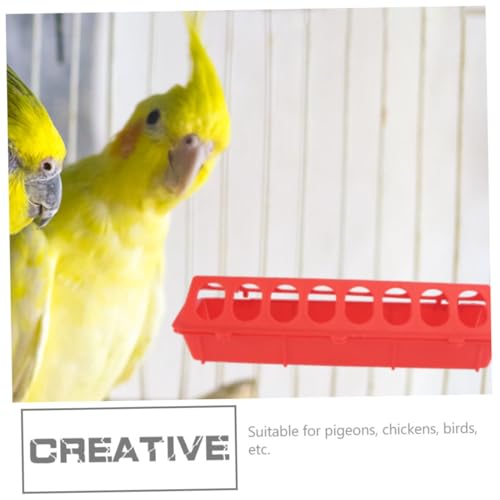 TOYZFRIENDY 4 Stück Teiliges Multifunktionale für Tauben und Geflügel Langlebig Leicht zu Reinigen mit Mehreren Öffnungen für Gleichzeitige Fütterung Geeignet für Vogelkäfige im Haushalt von TOYZFRIENDY