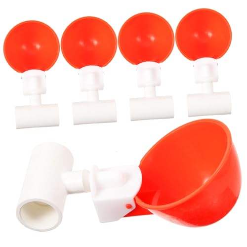 TOYZFRIENDY 5 Sätze Hühner Wasserschalen mit Großem Fassungsvermögen Automatischer Geflügel Wasserspender für Hühner Tauben und Geflügel Stabile Tränke für Anfänger und Geflügelhaltung von TOYZFRIENDY