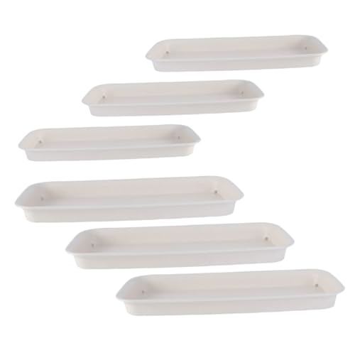 TOYZFRIENDY 6 Stück Kunststoffrechteckige Untersetzer für Pflanzen Wassersammelschalen für und Außenbereich Beige rutschfeste Bodenschalen für Sicheren Halt TOYZFRIENDY 6 Stück Kunststoffrechteckige Untersetzer für Pflanzen Wassersammelschalen für und Außenbereich Beige rutschfeste Bodenschalen für Sicheren Halt von TOYZFRIENDY