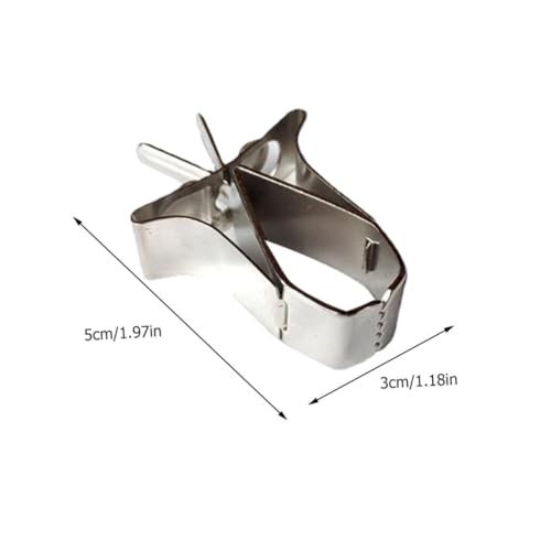 TOYZFRIENDY 6 Stück Teiliges Edelstahl Obst Gemüse Clips Multifunktionale Haushaltsklammern für Vogelkäfig und Kleintiere Platzsparend Wiederverwendbar Praktischer Futterhalter für Hamster von TOYZFRIENDY