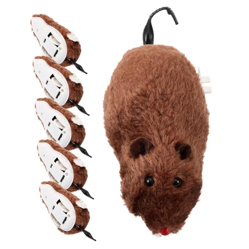 TOYZFRIENDY 6 Stück Teiliges Katzenspielzeug Wind up Plüschmaus Mechanisches Katzenspielzeug für Verspielte Katzen Langlebige Stoffmäuse in Zufälligen Farben Fördert Bewegung Zufällige Farbe TOYZFRIENDY 6 Stück Teiliges Katzenspielzeug Wind up Plüschmaus Mechanisches Katzenspielzeug für Verspielte Katzen Langlebige Stoffmäuse in Zufälligen Farben Fördert Bewegung Zufällige Farbe von TOYZFRIENDY
