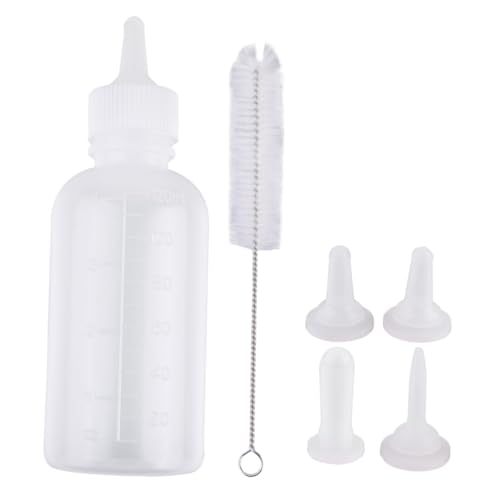 TOYZFRIENDY 6 Stück Teiliges Pet Nursing Bottle aus Sicherem mit Reinigungspinsel und Praktischem Design für Kleine Haustiere und Unterwegs zum Einfachen Füttern von TOYZFRIENDY