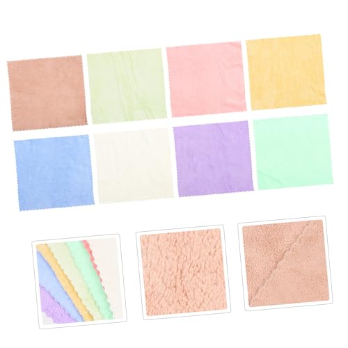 TOYZFRIENDY 8 Stück Teiliges Saugfähiges Fleece Badetuch für Meerschweinchen und Hamster Leichtes Schnell Trocknendes Haustier Handtuch Vielseitige Käfigeinlage Komfortable Warmhalte Decke von TOYZFRIENDY