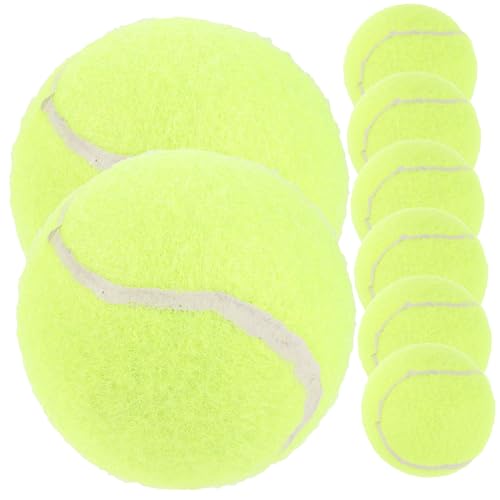 TOYZFRIENDY 8 Stück Teiliges Tennis Trainingsball für Hunde Langlebiges Interaktives Hundespielzeug Fördert Bewegung und Training für Haustierbeschäftigung und Tennisübungen von TOYZFRIENDY