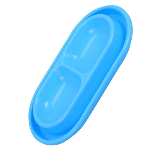 TOYZFRIENDY Ameisenresistenter Doppel Futternapf für Katzen und Hunde Medium Wassernapf und Futterbehälter Robustes Design für Indoor und Outdoor Hygienisch Sky von TOYZFRIENDY
