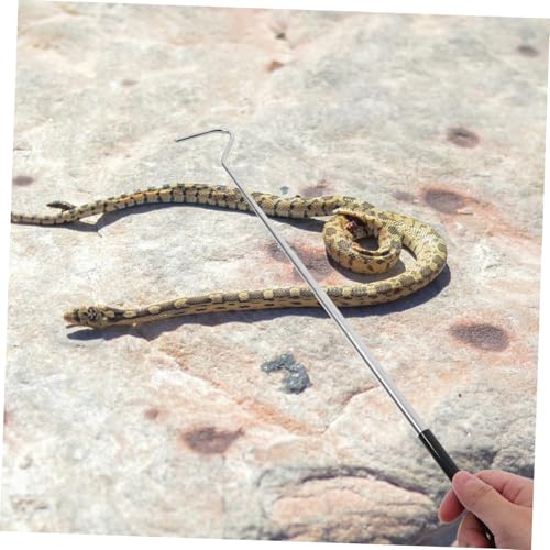 TOYZFRIENDY Ausziehbarer Schlangenhaken aus Tragbares Reptilienfangwerkzeug mit Ergonomischem Griff Leicht und Robust für Verschiedene Schlangenarten und Terrarien Geeignet von TOYZFRIENDY