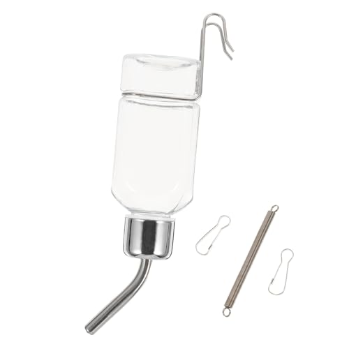 TOYZFRIENDY Automatische Auslaufsichere Haustier Wasserflasche mit Aufhängung Druckbeständig Leicht zu Reinigen für Kaninchen Welpen und Kleintiere Praktische Wasserversorgung im Käfig von TOYZFRIENDY