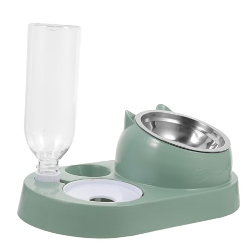 TOYZFRIENDY Automatischer Hundenapf mit Großem Fassungsvermögen und Integriertem Wasserspender Langlebiger Futternapf aus Edelstahl für Hunde und Katzen Praktischer Futterspender für Zuhause von TOYZFRIENDY
