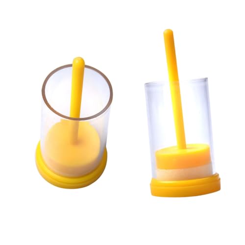 TOYZFRIENDY Bienenkönigin Markierflasche Gelb Kunststoff Beekeeping Equipment Imkereibedarf mit Langem Kolben für Einfache Kennzeichnung und Identifikation TOYZFRIENDY Bienenkönigin Markierflasche Gelb Kunststoff Beekeeping Equipment Imkereibedarf mit Langem Kolben für Einfache Kennzeichnung und Identifikation von TOYZFRIENDY