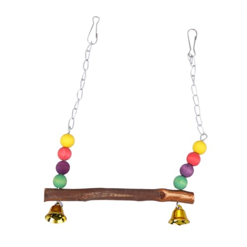 TOYZFRIENDY Bunte Holzperlen Vogel Schaukel mit Stand Sicheres Papagei Hänge Wellensittiche Nymphensittiche und Kleine Papageien Fördert Balance und Bewegung TOYZFRIENDY Bunte Holzperlen Vogel Schaukel mit Stand Sicheres Papagei Hänge Wellensittiche Nymphensittiche und Kleine Papageien Fördert Balance und Bewegung von TOYZFRIENDY