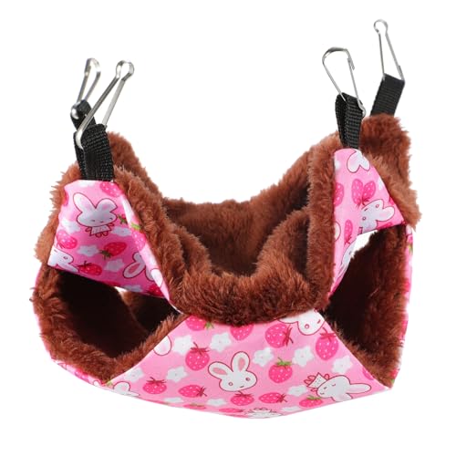 TOYZFRIENDY Doppellagige Dicke Plüsch hängematte für Eichhörnchen und Zuckergleiter Warmes Sicheres Schlafnest Kleines Haustierbett für Meerschweinchen Ratten und Andere Kleintiere Rosa S TOYZFRIENDY Doppellagige Dicke Plüsch hängematte für Eichhörnchen und Zuckergleiter Warmes Sicheres Schlafnest Kleines Haustierbett für Meerschweinchen Ratten und Andere Kleintiere Rosa S von TOYZFRIENDY