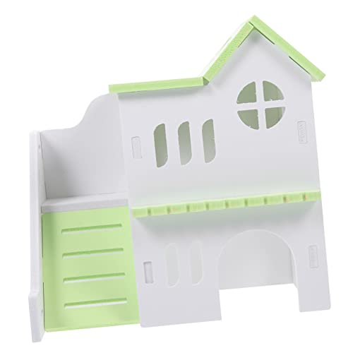 TOYZFRIENDY Doppelstöckiges Hamsterhaus aus Verschleißfestem PVC Dekoratives Chinchilla versteck mit Spiel Kletterbereich Gemütliches Kleintier wohnhaus für Zwerghamster und Nagetiere TOYZFRIENDY Doppelstöckiges Hamsterhaus aus Verschleißfestem PVC Dekoratives Chinchilla versteck mit Spiel Kletterbereich Gemütliches Kleintier wohnhaus für Zwerghamster und Nagetiere von TOYZFRIENDY