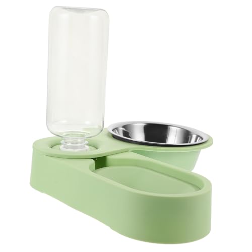 TOYZFRIENDY Edelstahl Katzenfutternapf Set mit Automatischem Futterspender Klappbar und rutschfest Großer Wassernapf Faltbarer Ecknapf für Einfache Reinigung und Reisetransport Bpa frei von TOYZFRIENDY