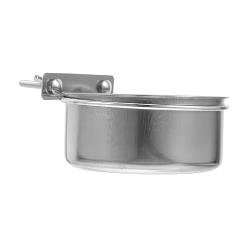 TOYZFRIENDY Edelstahl Vogelfutternapf Mittelgroß Futter Wasserschale für Papageien Wellensittiche und Kleine Vögel Rostfrei Langlebig Vielseitig als Futterbox und Trinkbecher Geeignet für von TOYZFRIENDY