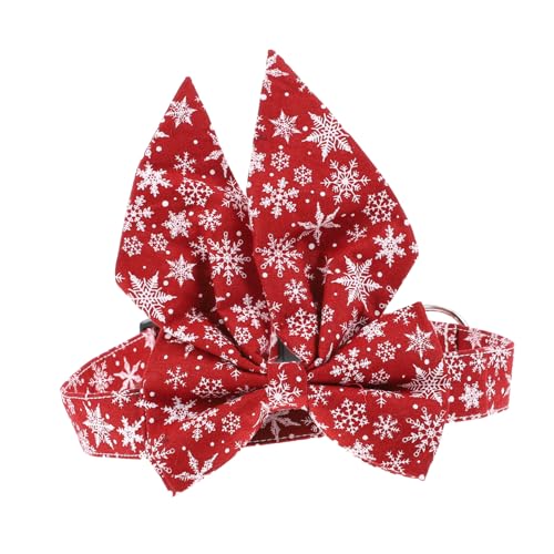 TOYZFRIENDY Einstellbares Weihnachts Hundehalsband aus Hautfreundlicher Baumwolle Waschbar Wiederverwendbar Festliches Design für Hunde und Katzen Sicher und Bequem Modisch Auffällig für von TOYZFRIENDY