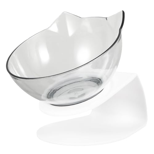 TOYZFRIENDY Erhöhter Katzenfutternapf mit Neigungswinkel für Nackenentlastung Kippsicherer Katzennapf Rutschfester Futternapf für Bequemes Fressen Futterverschwendung für Katzen von TOYZFRIENDY