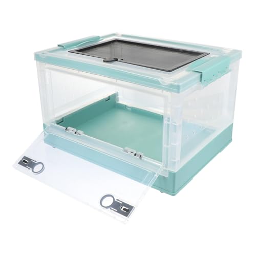 TOYZFRIENDY Faltbarer Hamsterkäfig aus Kunststoff Kleines Tiergehege mit Wärmeisolierung Komfortables und Geruchsfreies Haustierhaus Leicht zu Reinigen Geeignet für Hamster und Igel Blau von TOYZFRIENDY