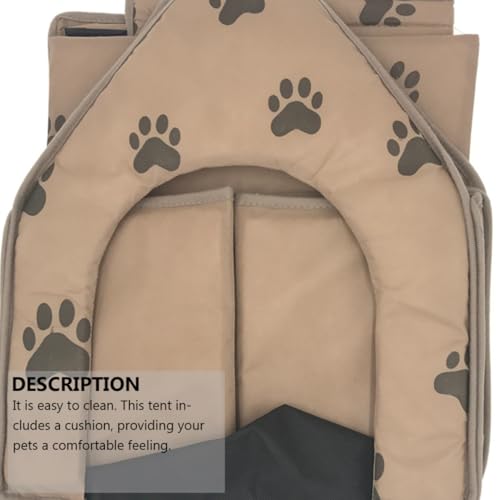 TOYZFRIENDY Faltbares Hundezelt mit Weichem Atmungsaktivem Tragbar und Warm Geeignet als Hundebett und Haustierhaus für Kleine Hunde Katzen Welpen und Andere Haustiere mit Niedlichem TOYZFRIENDY Faltbares Hundezelt mit Weichem Atmungsaktivem Tragbar und Warm Geeignet als Hundebett und Haustierhaus für Kleine Hunde Katzen Welpen und Andere Haustiere mit Niedlichem von TOYZFRIENDY