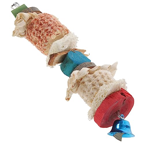 TOYZFRIENDY Hängendes Papageien Kauspielzeug aus Natürlichem Kiefernholz Robustes Vogelschutzspielzeug Aufhängen im Käfig Futtersuchspielzeug für Wellensittiche und Papageien TOYZFRIENDY Hängendes Papageien Kauspielzeug aus Natürlichem Kiefernholz Robustes Vogelschutzspielzeug Aufhängen im Käfig Futtersuchspielzeug für Wellensittiche und Papageien von TOYZFRIENDY