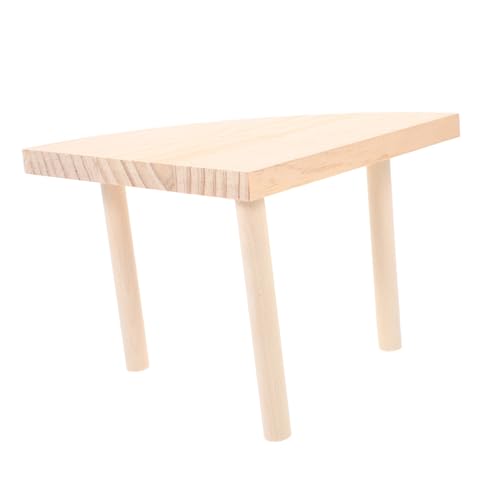 TOYZFRIENDY Hamster Holzplattform Stabil Hamsterspielzeug aus Massivem Holz für Zwerghamster Chinchilla Geeignet Kleine Haustiere Bewegung Spielstand von TOYZFRIENDY