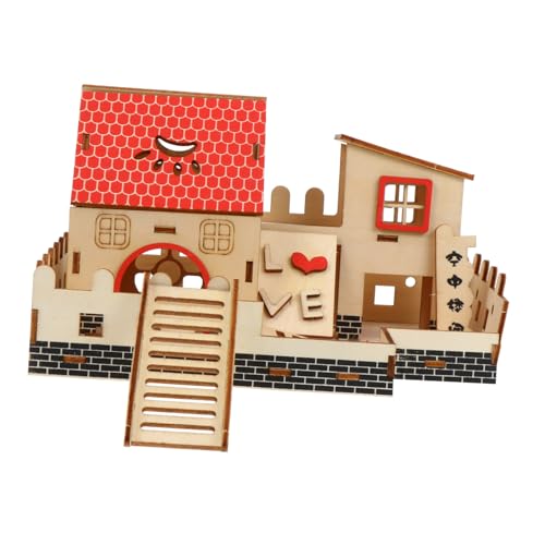 TOYZFRIENDY Hamster Kletterleiter Holzspielzeug Langlebig für Kleintiere Wie Zwerghamster und Mäuse Haustier Spielhaus mit Kletterplattform und Versteck für Hamsterkäfig Zubehör TOYZFRIENDY Hamster Kletterleiter Holzspielzeug Langlebig für Kleintiere Wie Zwerghamster und Mäuse Haustier Spielhaus mit Kletterplattform und Versteck für Hamsterkäfig Zubehör von TOYZFRIENDY
