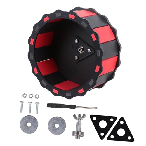 TOYZFRIENDY Hamster Laufrad Kleintier Übungsrad Geräuscharm Hamsterlaufrad für Rennmäuse Chinchilla und Eichhörnchen Kleintierspielzeug Fitnessrad Schwarz Rot TOYZFRIENDY Hamster Laufrad Kleintier Übungsrad Geräuscharm Hamsterlaufrad für Rennmäuse Chinchilla und Eichhörnchen Kleintierspielzeug Fitnessrad Schwarz Rot von TOYZFRIENDY