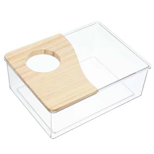 TOYZFRIENDY Hamster Sandbad Behälter Transparent Acryl Multifunktional als Toilette und Badewanne für Kleine Haustiere Wie Hamster und Meerschweinchen von TOYZFRIENDY