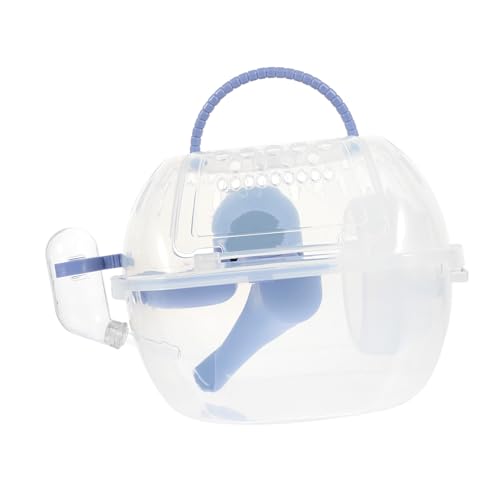 TOYZFRIENDY Hamster Transportkäfig Tragbar Transparent mit Luftlöchern Leicht für Zwerghamster Ratten und Kleine Haustiere mit Handgriff für Sicheren Ausflug TOYZFRIENDY Hamster Transportkäfig Tragbar Transparent mit Luftlöchern Leicht für Zwerghamster Ratten und Kleine Haustiere mit Handgriff für Sicheren Ausflug von TOYZFRIENDY