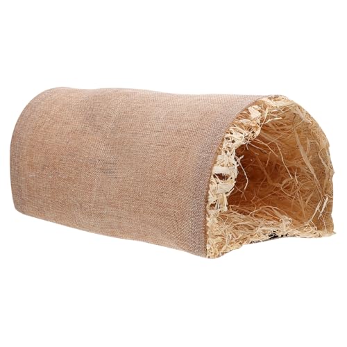 TOYZFRIENDY Hamster Tunnel Haus Warmes Kleintier Versteck Kuschelnest für Hamster Kaninchen Meerschweinchen Kleintiere Haustiertunnel aus Weichem Material Komfortables Schlafhaus Hellbraun TOYZFRIENDY Hamster Tunnel Haus Warmes Kleintier Versteck Kuschelnest für Hamster Kaninchen Meerschweinchen Kleintiere Haustiertunnel aus Weichem Material Komfortables Schlafhaus Hellbraun von TOYZFRIENDY