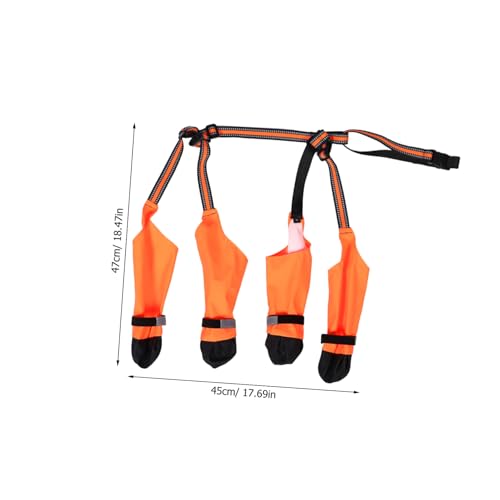 TOYZFRIENDY Haustier wasserdichte Hundestiefel Hundepfotenschuhe Hundestiefel Für Schlamm Pfoten Regenstiefel Hunde Hundeschuhe Für Kleine Hunde Polyester von TOYZFRIENDY