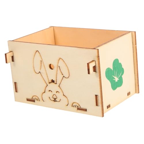 TOYZFRIENDY Holz Futterkrippe Kaninchen Heuhalter Stabiler Käfighalter für Meerschweinchen Hamster und Kleine Haustiere Sicherer Holz Futterspender mit Leicht zu Reinigendem Napf TOYZFRIENDY Holz Futterkrippe Kaninchen Heuhalter Stabiler Käfighalter für Meerschweinchen Hamster und Kleine Haustiere Sicherer Holz Futterspender mit Leicht zu Reinigendem Napf von TOYZFRIENDY