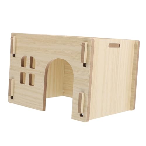 TOYZFRIENDY Holz Hamsterhaus Multifunktionales Versteck mit Futter Wasserplattform Sicheres Nagetierhaus für Hamster Meerschweinchen Streifenhörnchen und Kleine Haustiere Einfach zu Reinigen TOYZFRIENDY Holz Hamsterhaus Multifunktionales Versteck mit Futter Wasserplattform Sicheres Nagetierhaus für Hamster Meerschweinchen Streifenhörnchen und Kleine Haustiere Einfach zu Reinigen von TOYZFRIENDY
