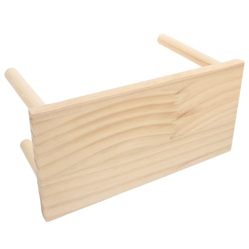 TOYZFRIENDY Holzplattform für Kleintierkäfig Multifunktionale Hamster spielplattform Stabile Etagen spielstand für Hamster Chinchilla Hörnchen Sicheres Naturnahes Holzspielzeug von TOYZFRIENDY