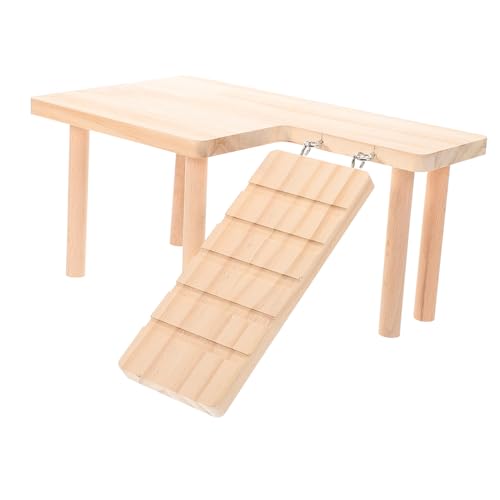 TOYZFRIENDY Holzplattform mit Leiter für Hamster Robustes Nagetiersicheres Abgerundete Kanten Zweistöckige Kletterhilfe für Nagerkäfig Fördert Bewegung und Geistige Aktivität TOYZFRIENDY Holzplattform mit Leiter für Hamster Robustes Nagetiersicheres Abgerundete Kanten Zweistöckige Kletterhilfe für Nagerkäfig Fördert Bewegung und Geistige Aktivität von TOYZFRIENDY