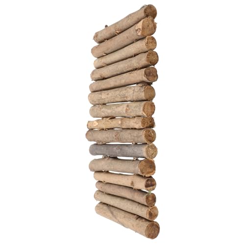 TOYZFRIENDY Holzstab Reptilien Versteck Höhle DIY Terrarium Dekoration Schildkröten Basking Plattform Robust Sicher für Eidechsen Schlangen Frösche Aquarien Zubehör von TOYZFRIENDY
