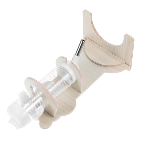TOYZFRIENDY Holzständer für Hamster Trinkflasche Platzsparender Stabiler Wasserspenderhalter für Kleintiere Wie Hamster Rennmäuse Chinchillas Geräumiges Einfach zu Montierendes Käfigzubehör von TOYZFRIENDY