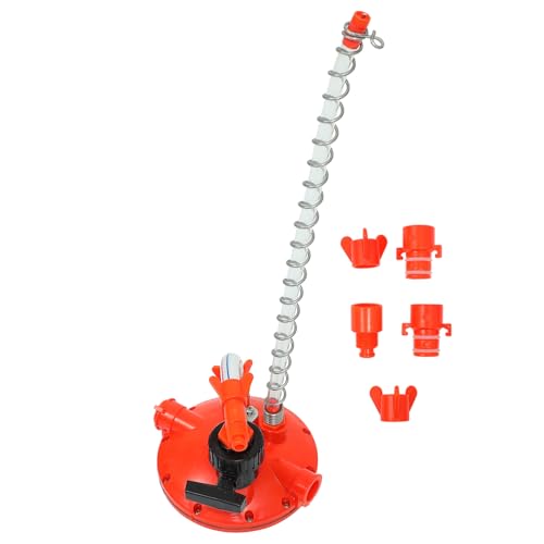 TOYZFRIENDY Hühner Wasserspender Druckminderer Automatisches Ventil für Geflügeltränke Leichtes Auslaufsicheres Zubehör mit Wasserstandsanzeige Geeignet für Hühnerhof und Zuchtbetrieb von TOYZFRIENDY