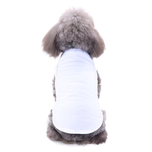 TOYZFRIENDY Hundeshirt für Kleine Hunde Kurzärmeliges Sommer t Shirt aus Leichtem Polyester Einfarbig Bequem und Modisch Geeignet für Spaziergänge Schlaf und Fotoshootings von TOYZFRIENDY