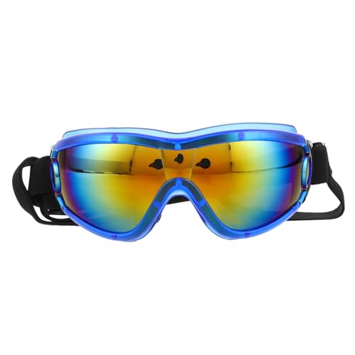 TOYZFRIENDY Hundesonnenbrille mit Uv Schutz für Große Rassen Winddichte Verstellbare Hundeschutzbrille mit Transparenten Gläsern Stoßfest und Sicher für Motorrad Strand Wandern und Fahren von TOYZFRIENDY