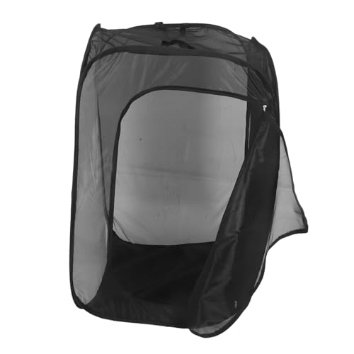 TOYZFRIENDY Insektenkäfig Schmetterlingsschutz Käferkäfig Terrarium Schmetterlingskäfig für Raupen Butterfly Mesh Gehäuse Insektenbehälter Schmetterlingslebensraum Polyester Schwarz von TOYZFRIENDY