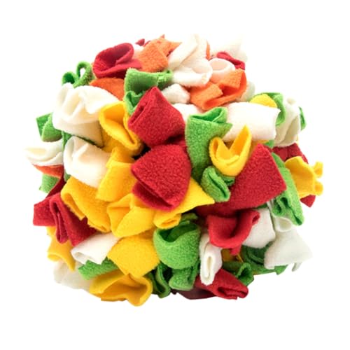 TOYZFRIENDY Interaktiver Hundesnüffelball aus Langlebigem Gummi Langsam Fütterndes Kauspielzeug zur Spiel Futtermotivation Geeignet für Kleine bis Mittelgroße Hunde Geruchsbasiertes von TOYZFRIENDY