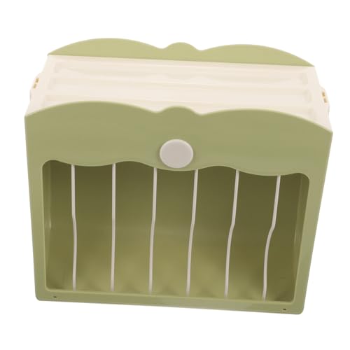 TOYZFRIENDY Kaninchengras futterspender Metallrahmen mit Abdeckung Vielseitiger Futterkorb für Innen und Außen Robustes Nagerzubehör für Kaninchen Meerschweinchen und Hamster Grün von TOYZFRIENDY