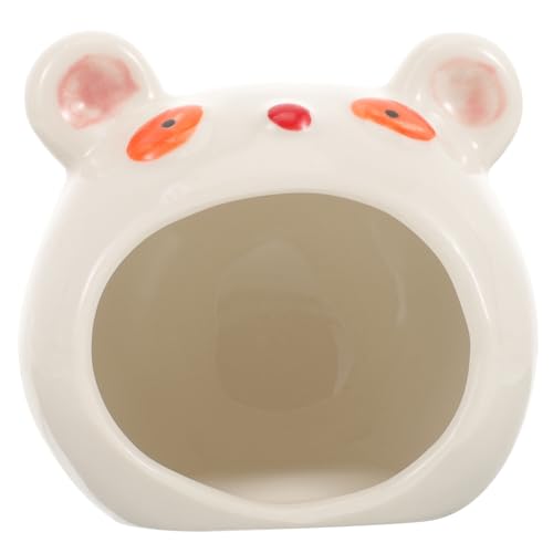TOYZFRIENDY Keramik Hamsterhaus Bärenform Kühlendes Nagetier Versteck Stabiler Schlafnest für Zwerghamster Kleintier Privatraum Sommer Geeignet TOYZFRIENDY Keramik Hamsterhaus Bärenform Kühlendes Nagetier Versteck Stabiler Schlafnest für Zwerghamster Kleintier Privatraum Sommer Geeignet von TOYZFRIENDY