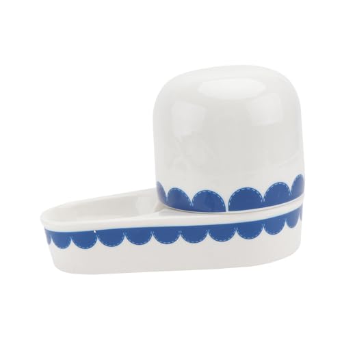 TOYZFRIENDY Keramik Trinknapf für Kaninchen Auslaufsicher Stabil Langlebig Geruchlos Haustier Wasserschale für Kleintiere Einfach zu Reinigen und Vielseitig Einsetzbar von TOYZFRIENDY