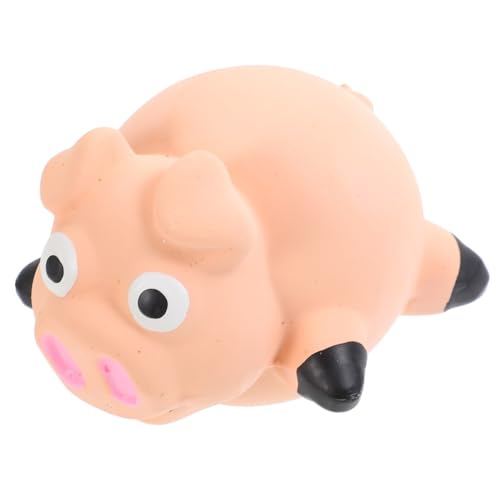 TOYZFRIENDY Kleines Welpen Kauspielzeug Schwein Form Quietschendes Beißspielzeug für Hunde Zahnpflege Robust und Sicher für Kleine Hunde Spaßiges Trainingsspielzeug von TOYZFRIENDY
