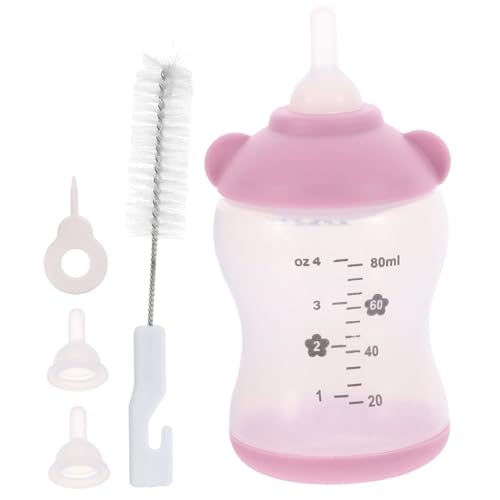 TOYZFRIENDY Kleintier Aufzuchtflasche aus Umweltfreundlichem PP und Auslaufsicher Hitzebeständig mit Flaschenbürste und Ersatzsauger für Welpen und Kätzchen Unterwegs von TOYZFRIENDY