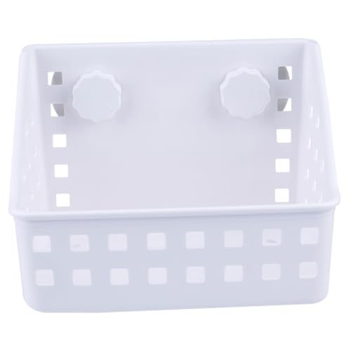 TOYZFRIENDY Kleintier Futterspender aus Robustem Kunststoff Saugnapf Futternapf mit Mager Gestell für Kaninchen Meerschweinchen Chinchilla Geeignet für Käfige und Kleine Haustiere von TOYZFRIENDY