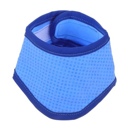 TOYZFRIENDY Kühlendes Haustier Bandana aus Atmungsaktivem Material Verstellbares Sommer hundehalsband Neckerchief für Kleine Hunde Attraktive Blaue Farbe Angenehm und Komfortabel im Sommer von TOYZFRIENDY